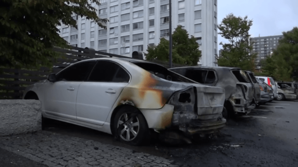 Následky nepokojů ve švédském Göteburgu